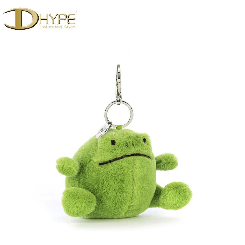 JELLYCAT RICKY RAIN FROG BAG CHARM KEYCHAIN 100% ORIGINAL