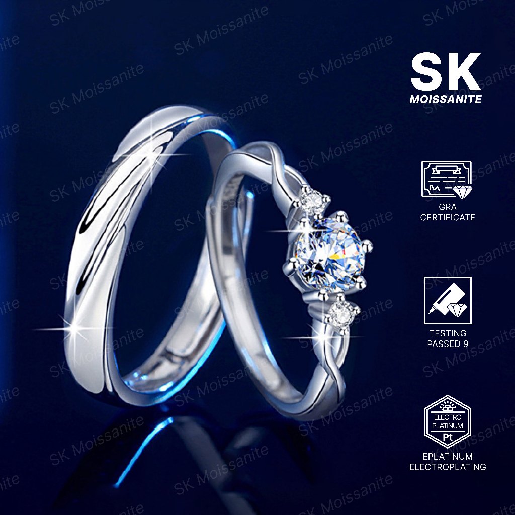 SK Jewellery - Garansi 2 Tahun -  Cincin  Couple Pasangan   Perhiasan Aksesoris  import