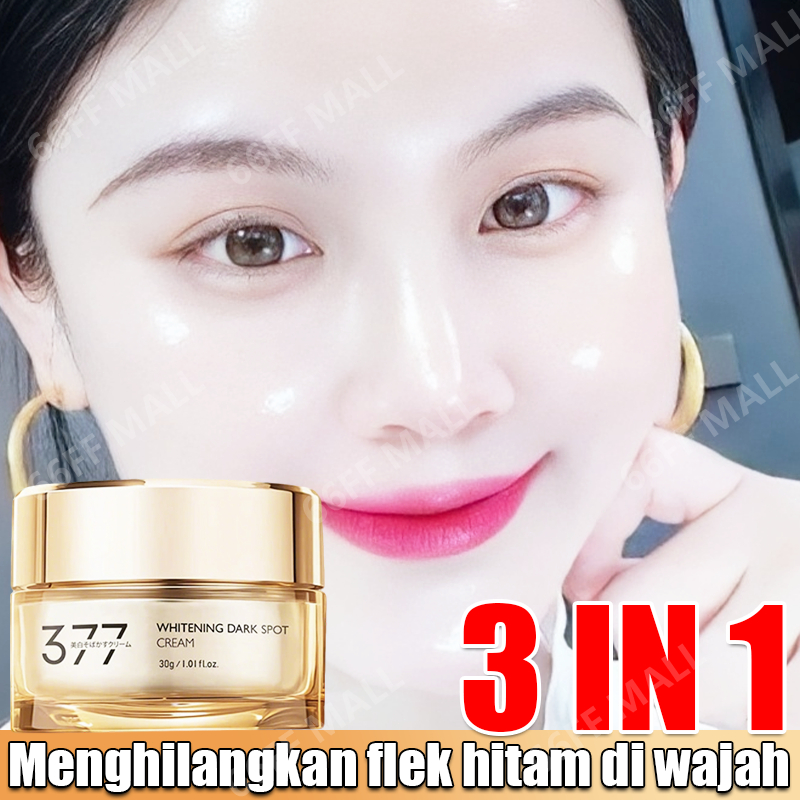 377 cream penghilang flek hitam cream flek hitam membandel 30g pemutih wajah glowing cepat krim plek