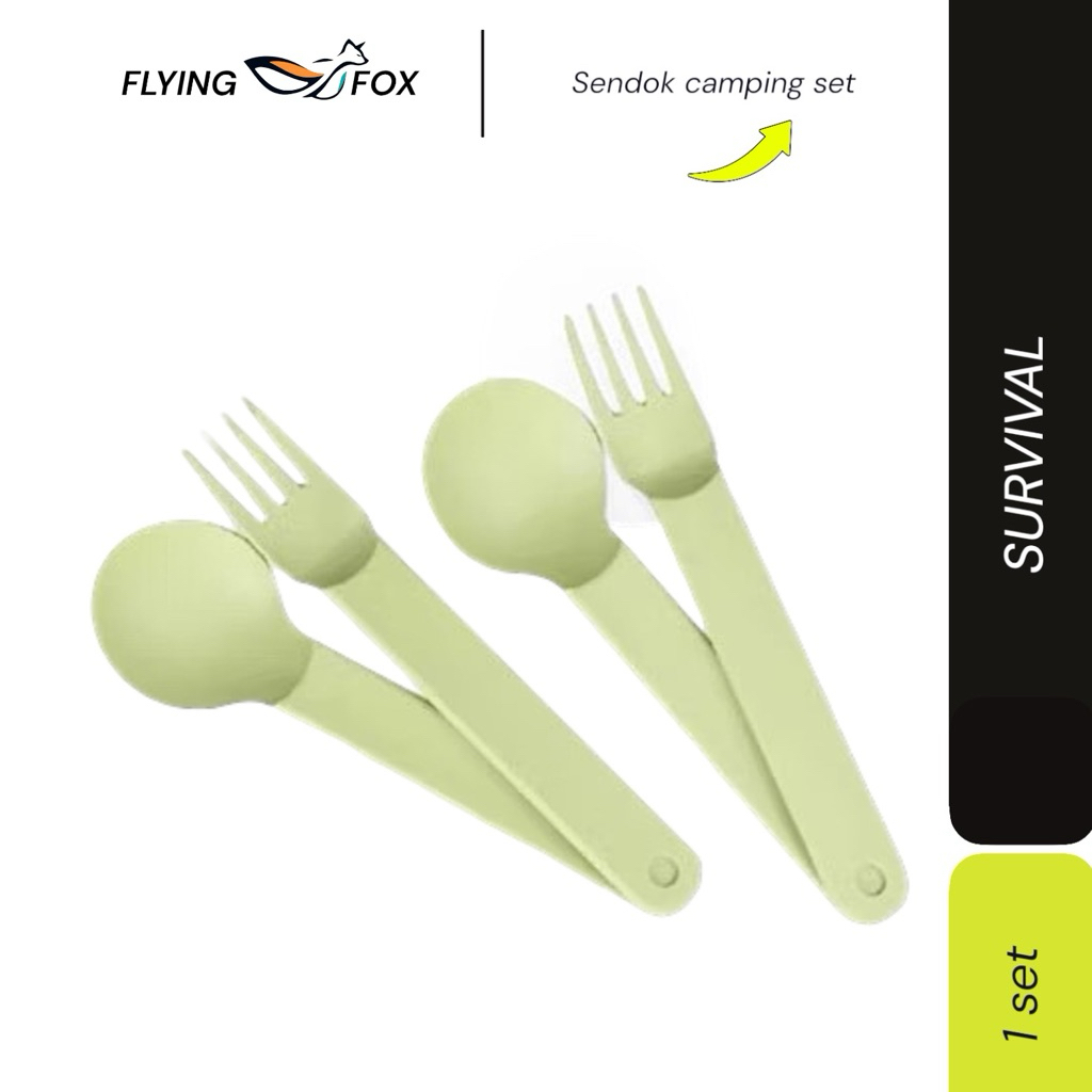 sendok set mendaki / Spoon & Fork/Sendok Garpu Set - sendok outdoor