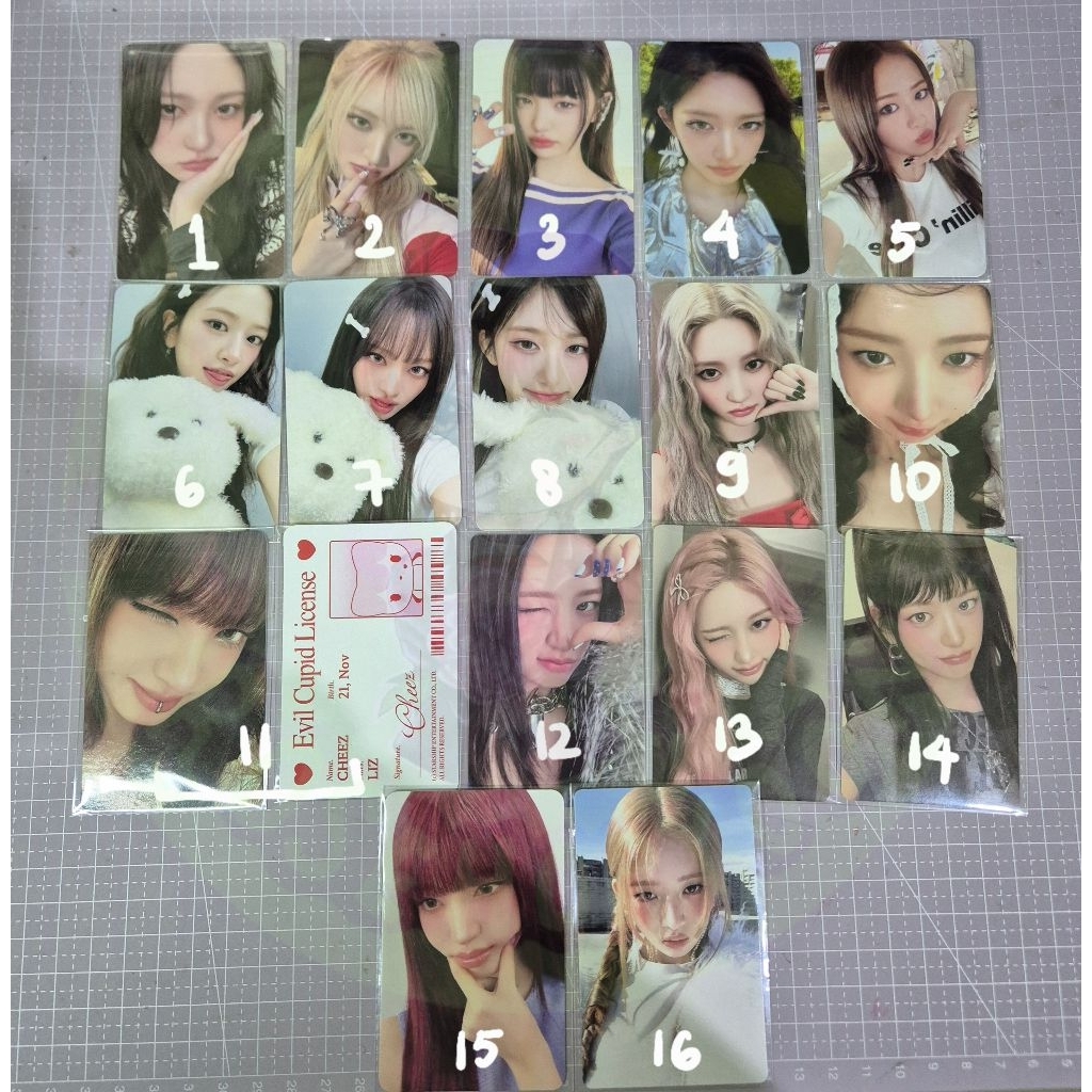 IVE Photocards Yujin Gaeul Rei Wonyoung Liz Leeseo revive+ empathy evil cupid secret digipack pob ap