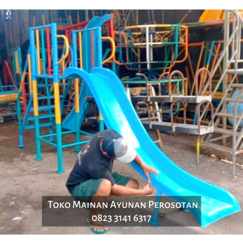 Perosotan - Prosotan - Perosotan Besi Outdoor - Prosotan Besi Outdoor - Perosotan Anak Tk Paud - Pro