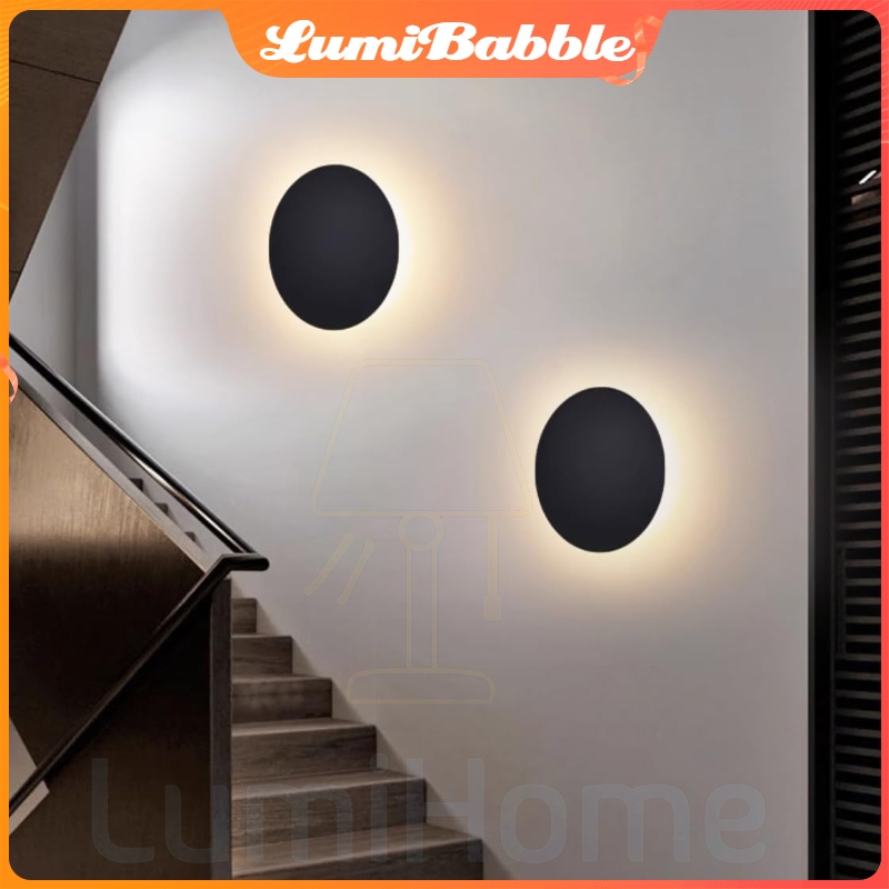 LumiHome Lampu Dinding Bulat Full Moon 13cm / 20cm Outdoor Wall Lamp IP65 Tahan Air
