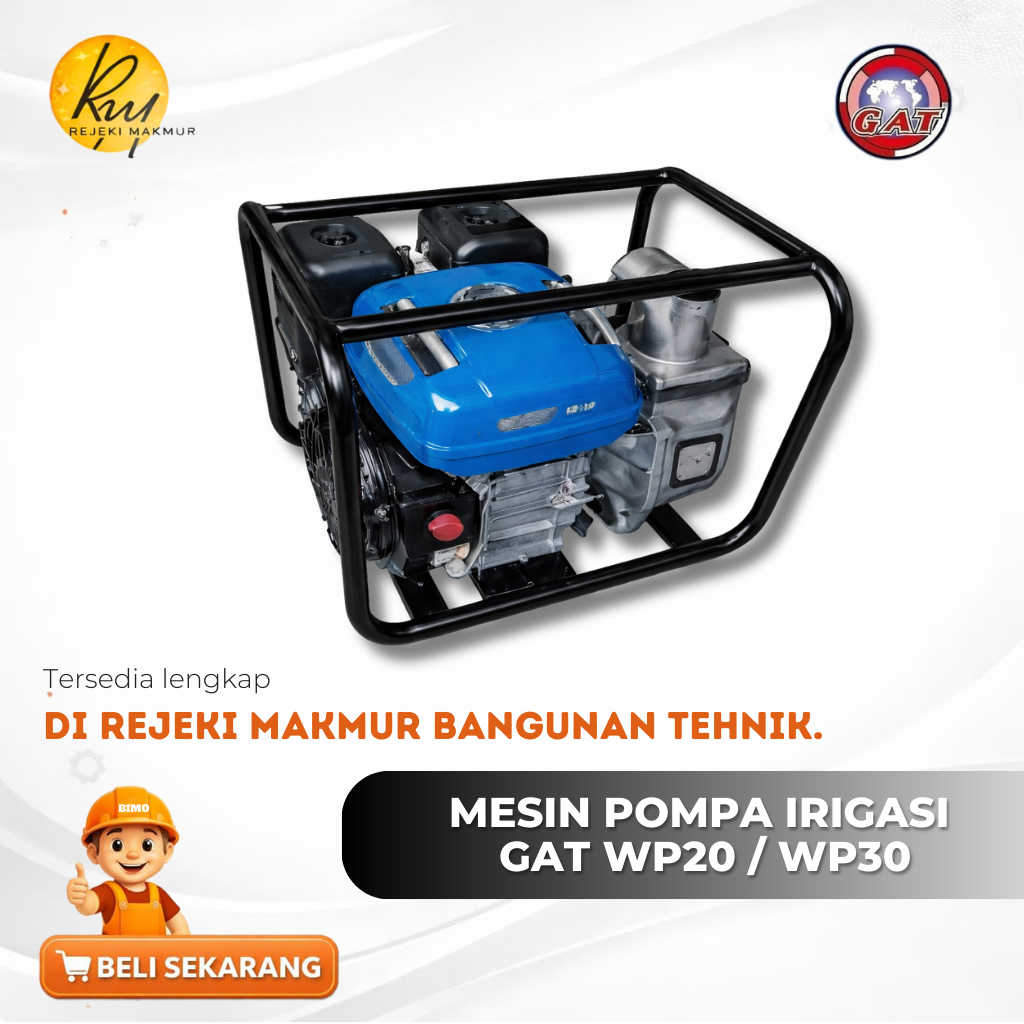 Mesin Pompa irigasi/WaterPump GAT WP20/WP30/Pompa Alkon GAT WP20