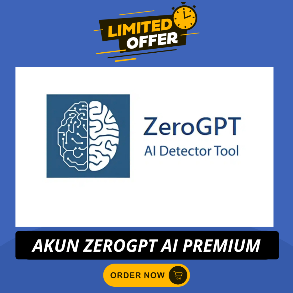 Akun ZeroGPT AI Premium Account Zero GPT Trusted AI Checker Detector Tool
