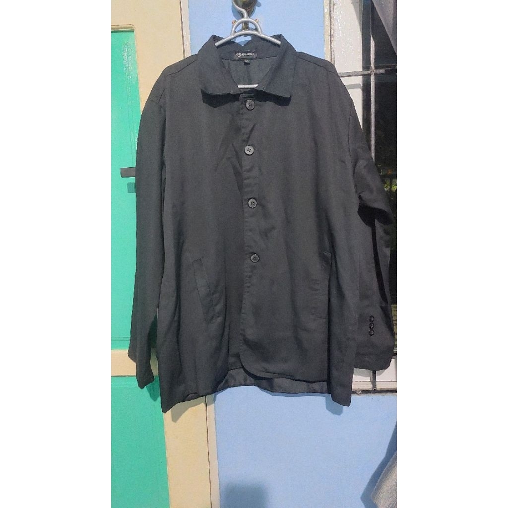 Kemeja Jaket Tebal Hitam #PRELOVEDAE