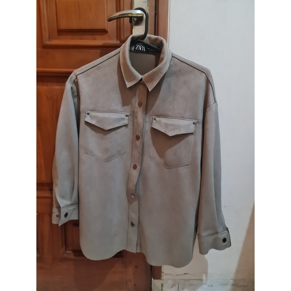 Zara Faux Suede Shirt