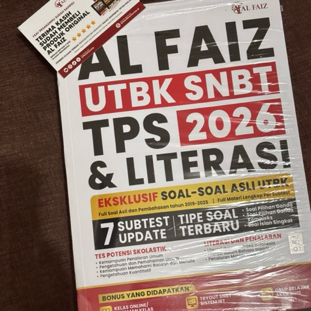[NEW] Buku AL FAIZ UTBK SNBT 2026 TPS dan LITERASI