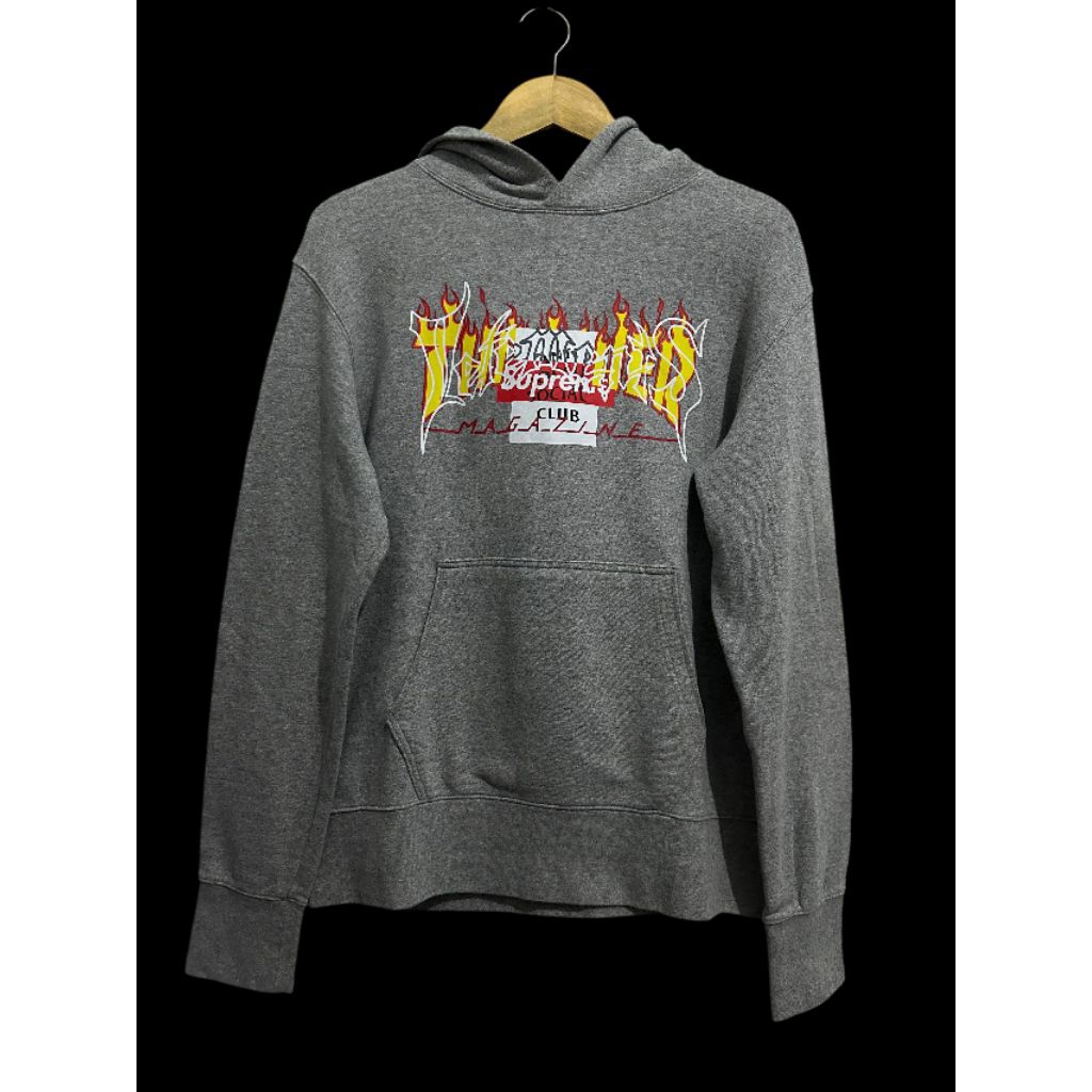 hoodie thrasher collabs supreme OW etc abu sz M fit L (112-115*68)