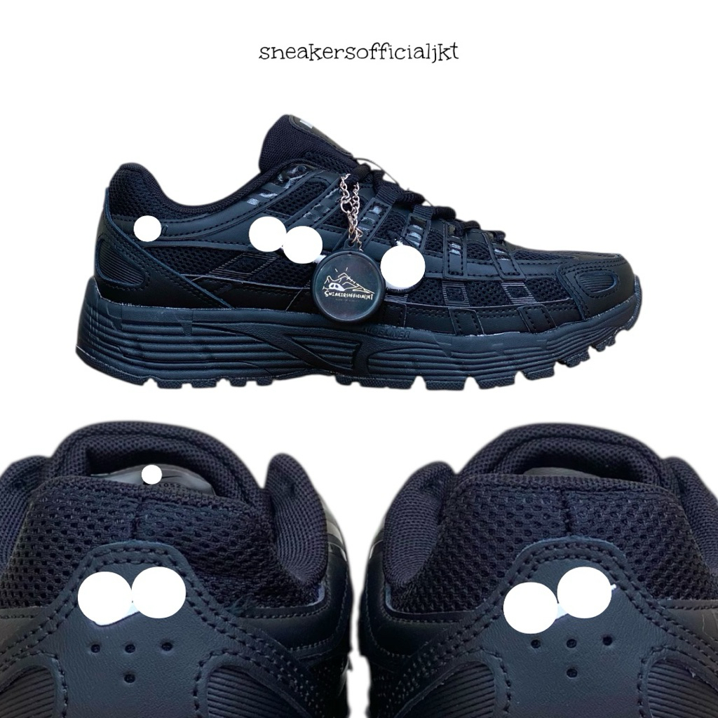 Sepatu Sneakers P-6000 Black White Original - Sepatu Sneakers Pria Wanita Nike P6000 Full Black List