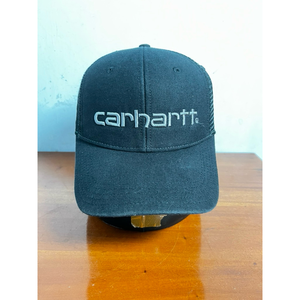 topi carhartt trucker scrip original second