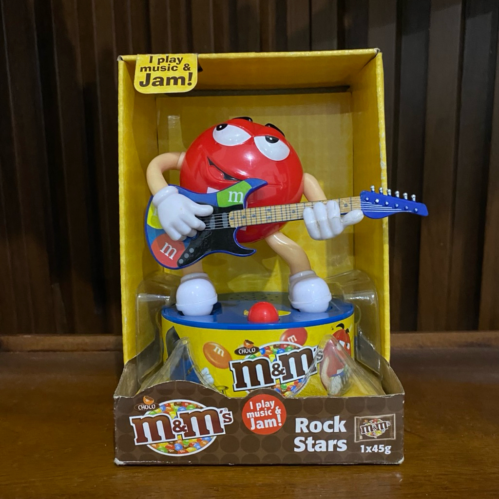 Figure figur M&M’s m&m mnm Candy Rock Stars Guitar Gitar Vintage