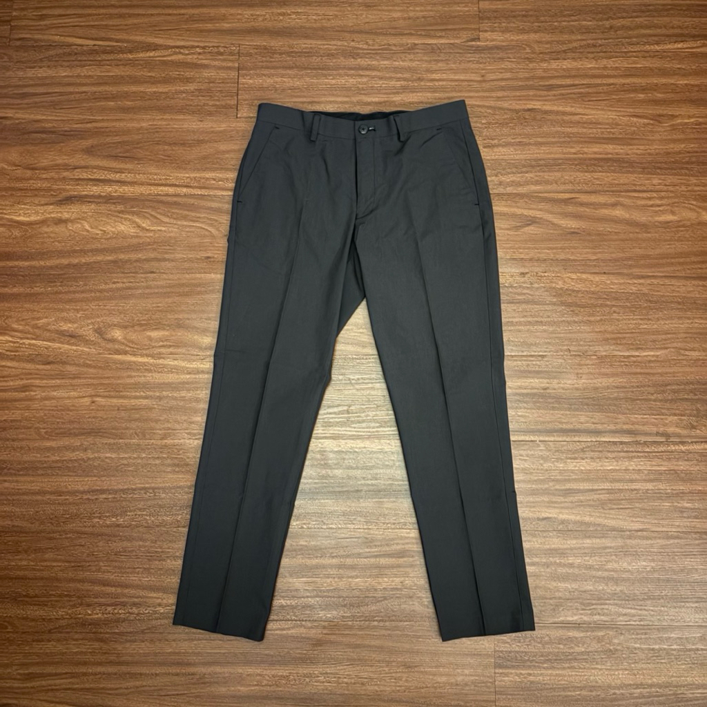 Executive Formal Ankle Pants Slim Fit Dark Grey Second Preloved