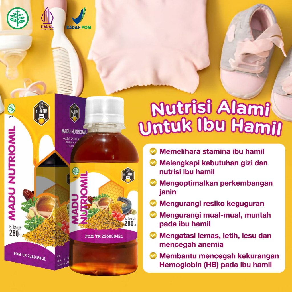 Madu NUTRIOMIL Madu Ibu Hamil Nutrisi Gizi Stamina Ibu Hamil BPOM