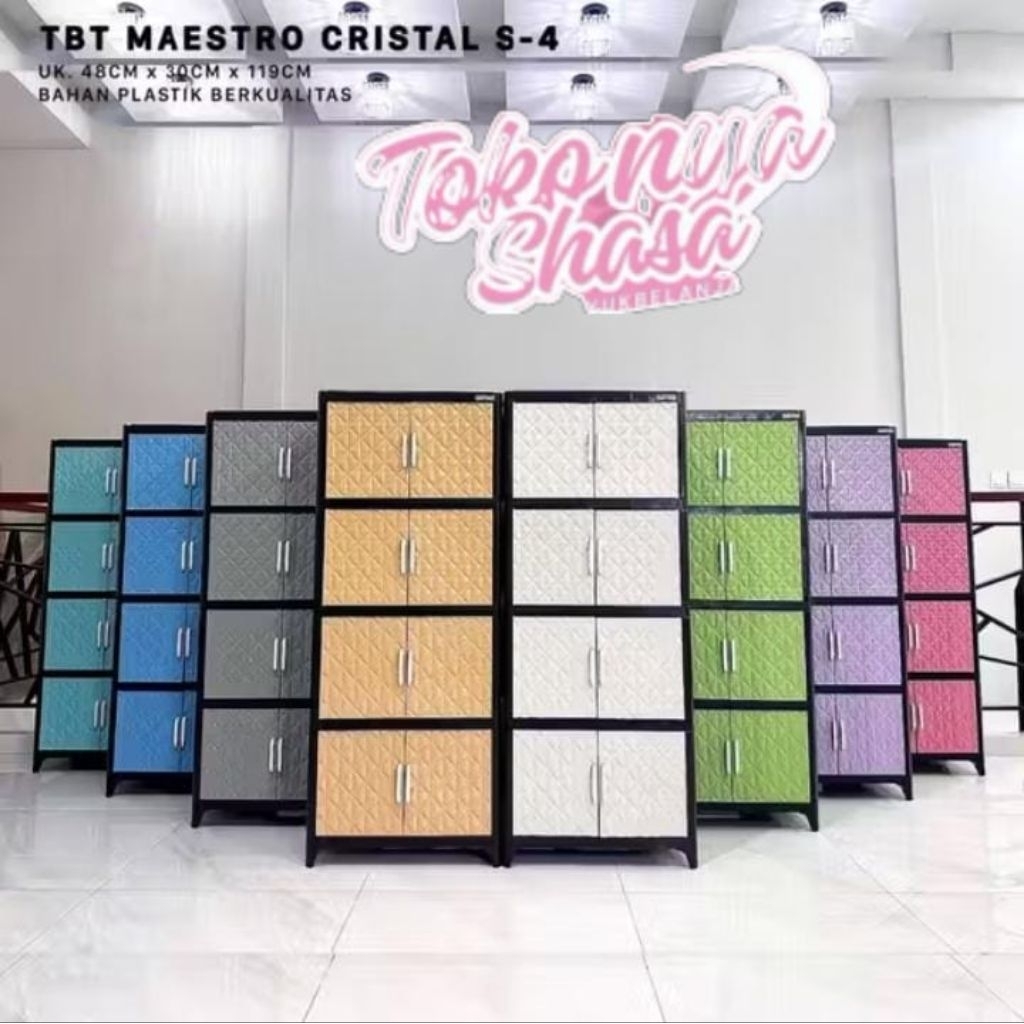 toko Shasa Pekanbaru SALE Lemari plastik Tabitha maestro 4 susun lemari plastik 4 susun lemari plast
