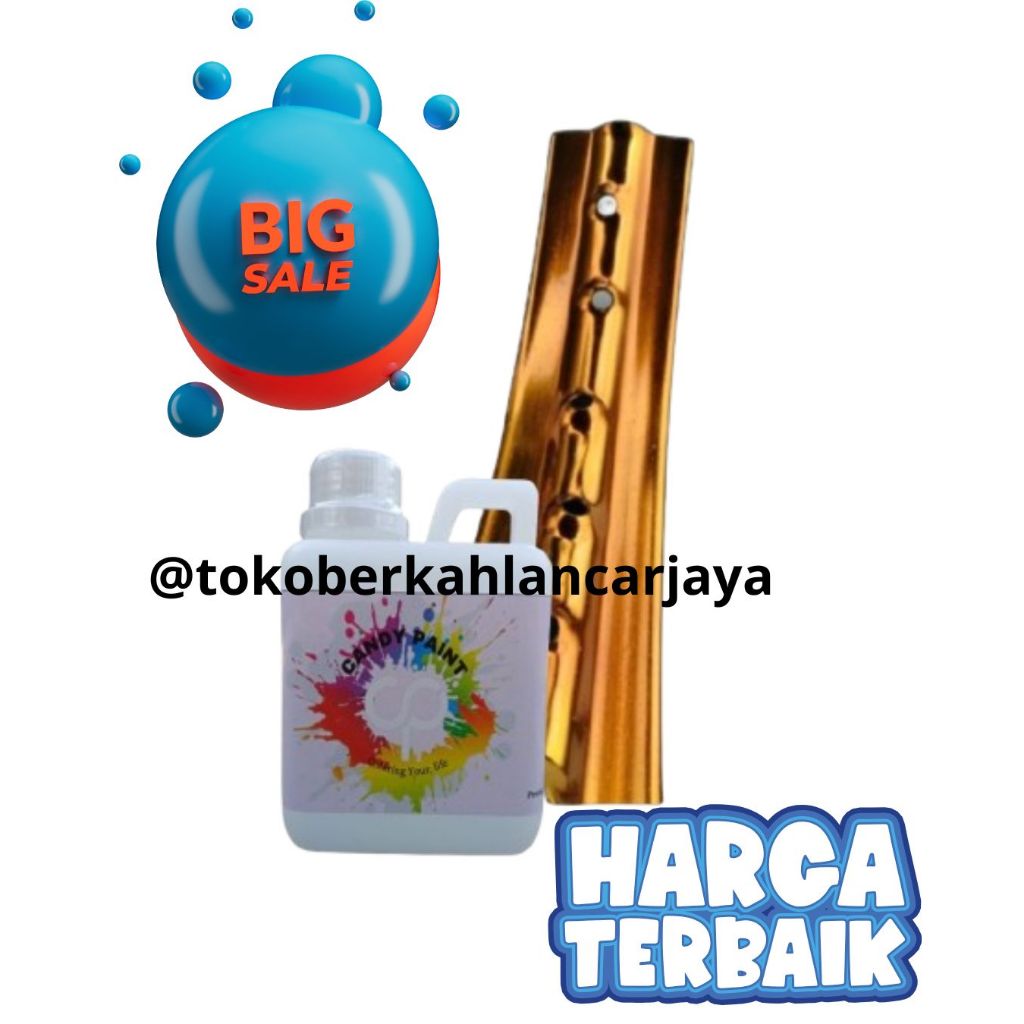 (OLES) 500 ML CANDY PAINT PEWARNA LOGAM CHROME CANDY PAINT INSTAN CAT VELG CHROME CANDY PAINT