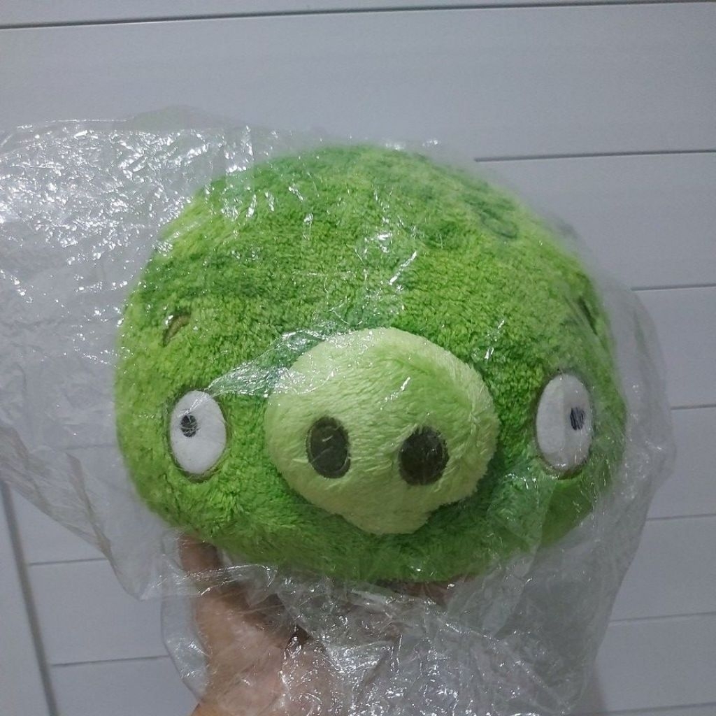 Boneka segel Angry bird space pig green changi singapore plush toy