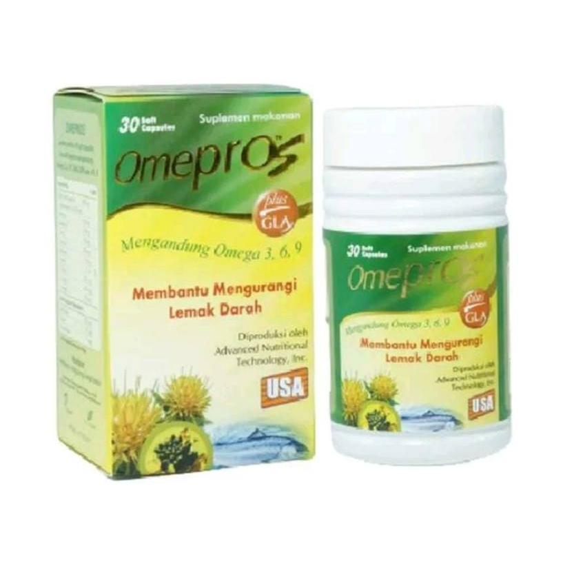 Omepros 1 Botol isi 30 Soft Capsul/ Minyak Ikan
