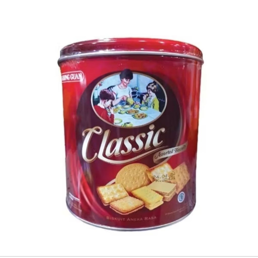 Khong Guan Classic 350gr Assorted Biscuits Biskuit Aneka Rasa Kemasan Kaleng