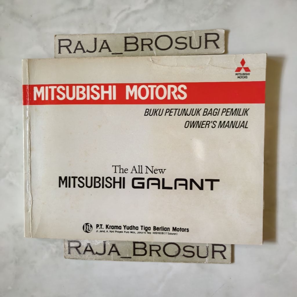 Owners manual book Buku petunjuk bagi pemilik Mitsubishi Galant Paus 1993-1998 ORI Original