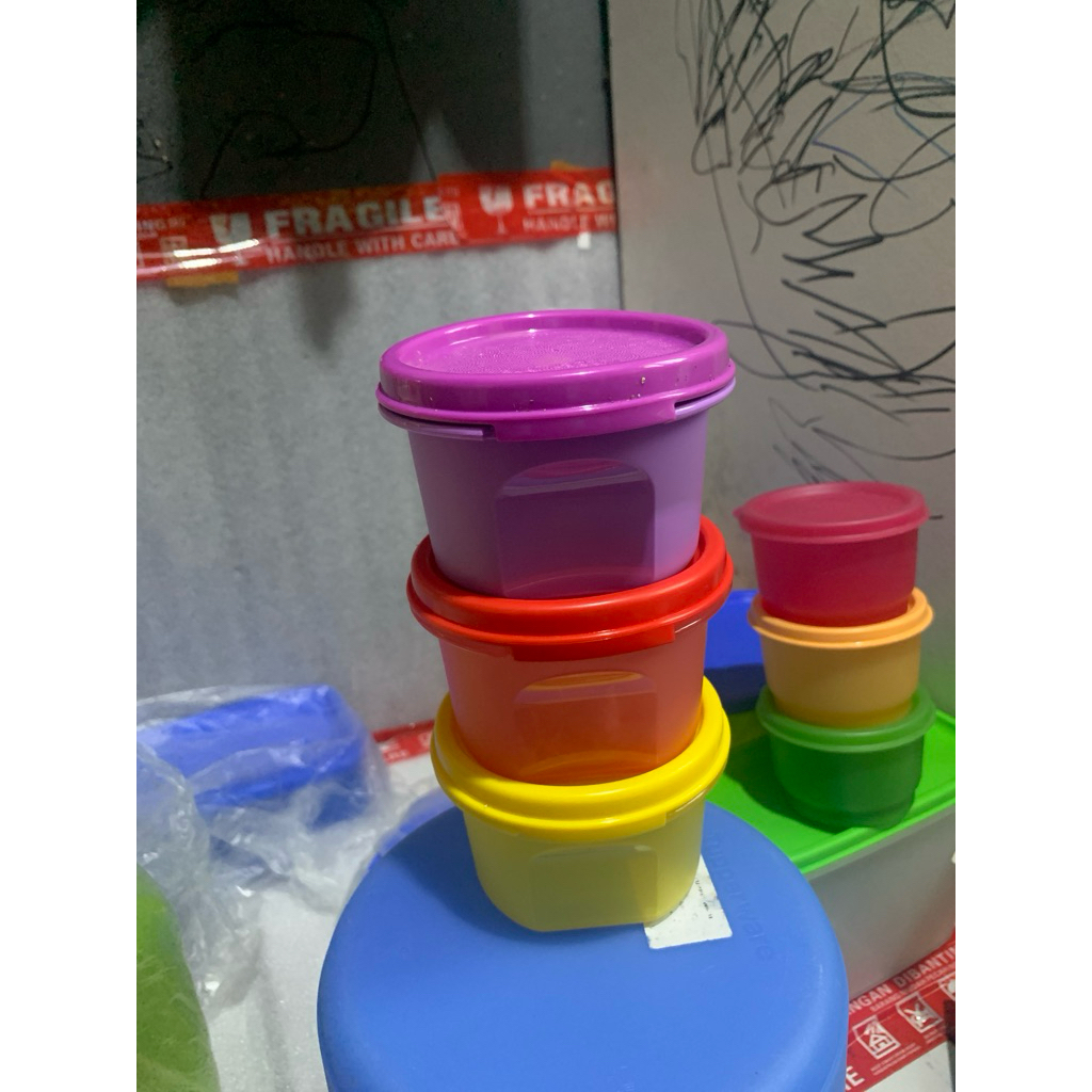 Tupperware MM round 200ML Baru / Tempat sambel Tupperware Baru