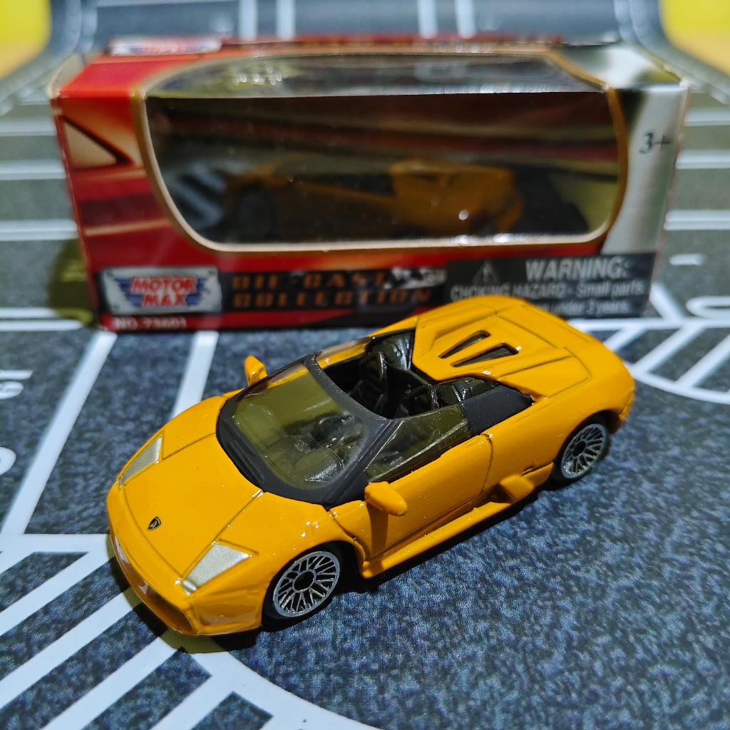 lamborghini murcielago roadster motormax 1/64 loose box masih ada