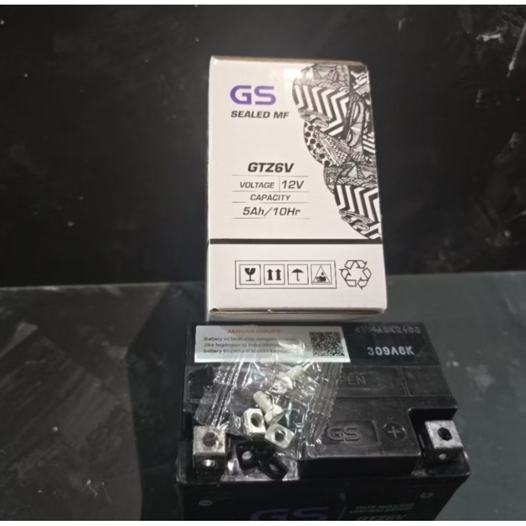 Aki-Accu Sepeda Motor GS GTZ6V Astra Original