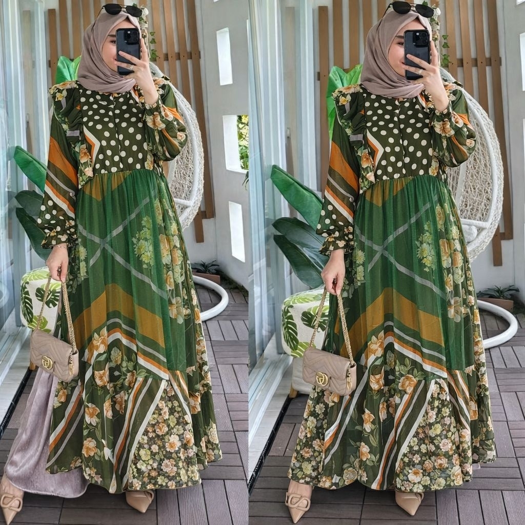 Gamis Mejiwang/Gamis brukat/Gamis Tile /Gamis Import/Gamis Terlaris