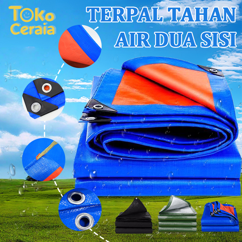 Terpal Tenda Serbaguna 100% Tahan Air + Anti-UV Paranet 95% – Terpal Plastik Tebal Untuk Tenda, Truk