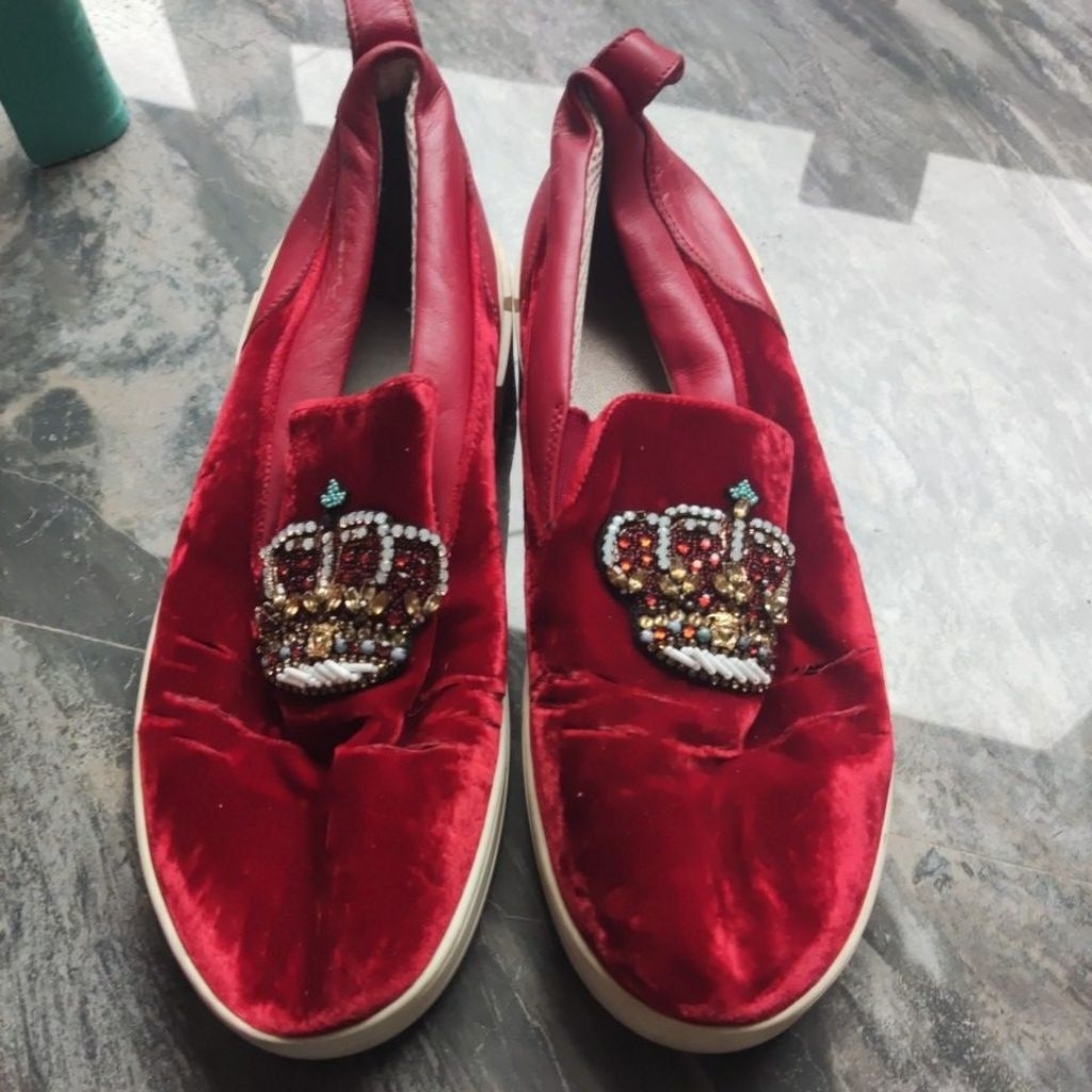 sepatu slip on versace zise 41 insole 26