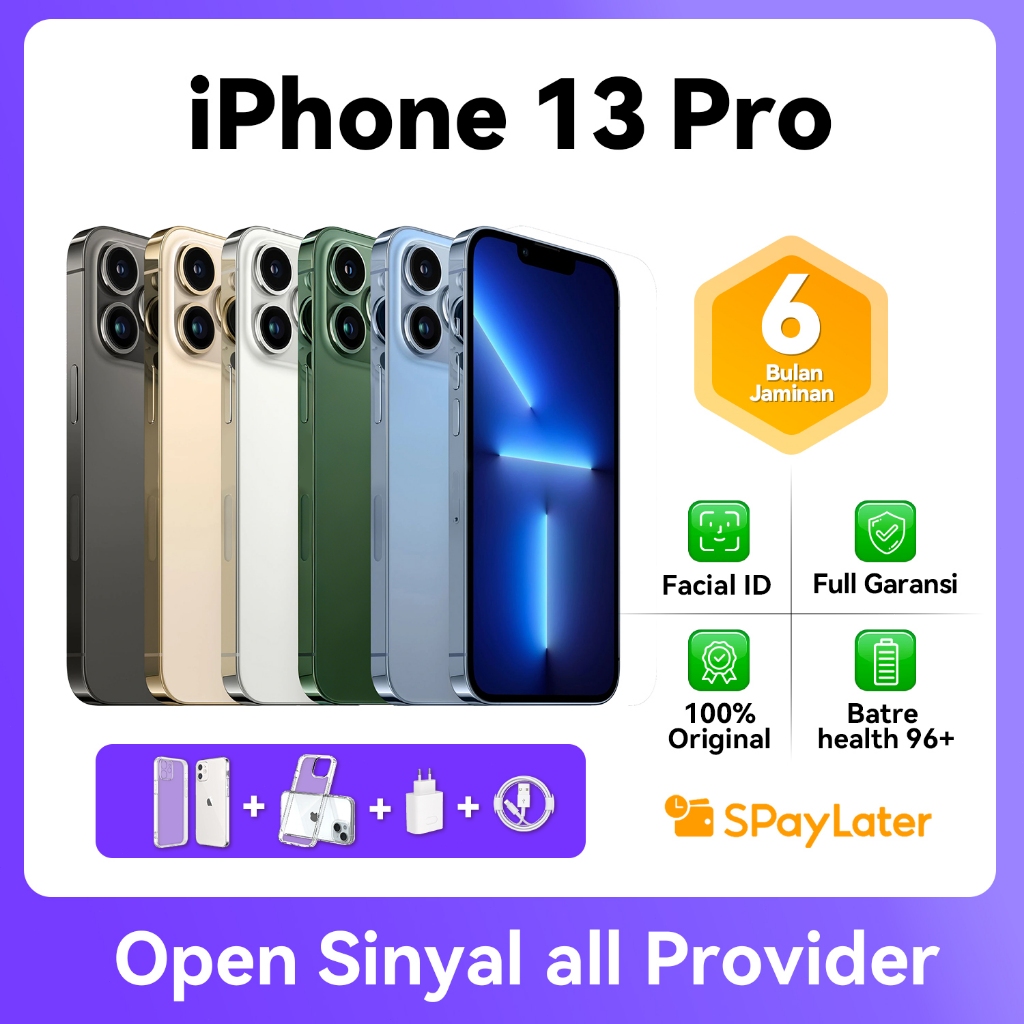 iPhone 13 pro/13pro max 64G 128G 256G SECOND 100% Original LIKE NEW  Fullse No Refurbish Ibox‌ Fulls