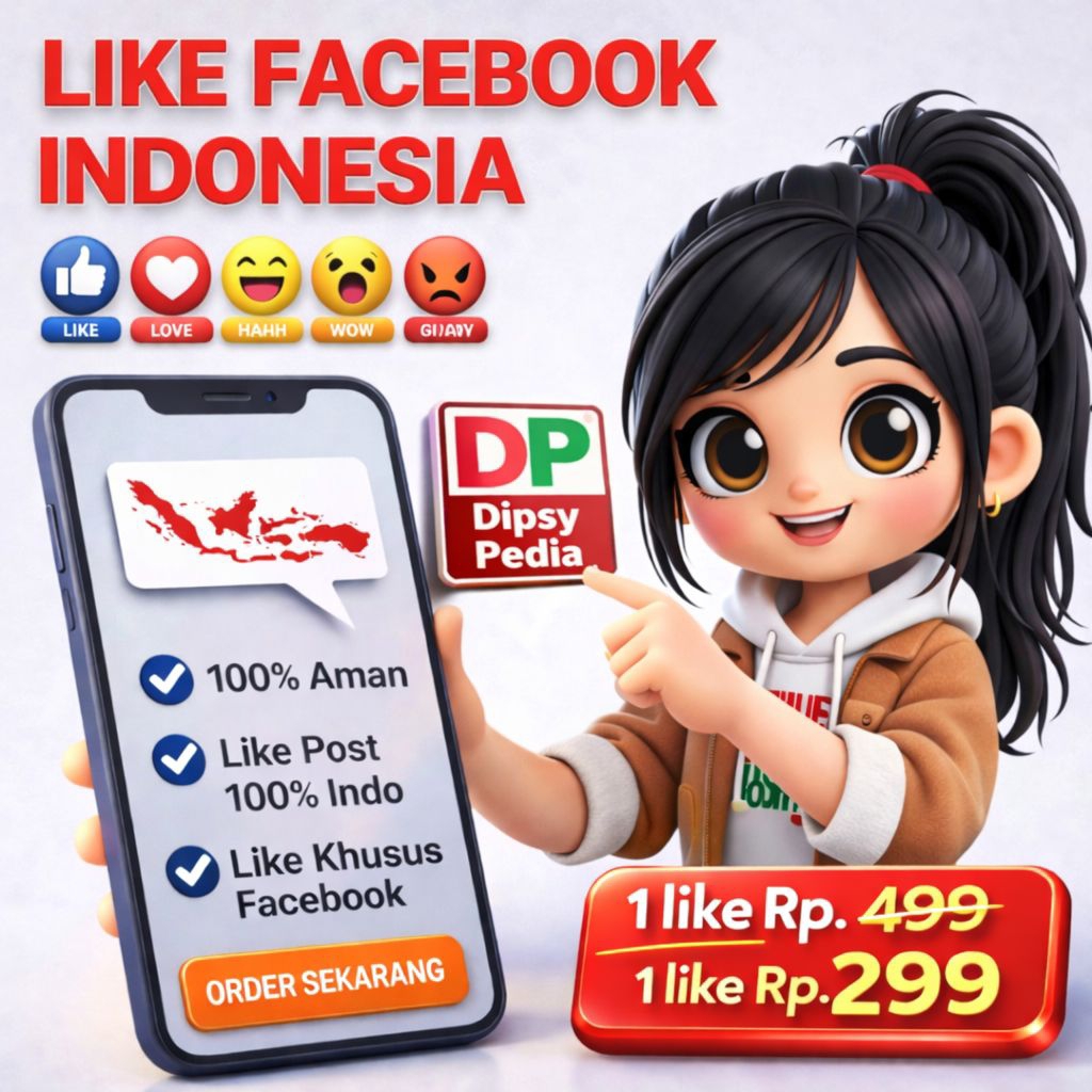 Like Facebook Reaction Indonesia | Permanen