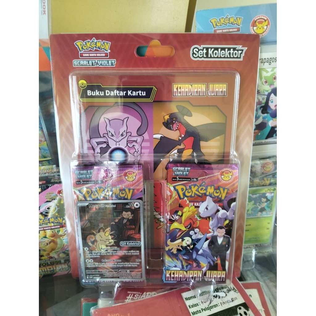 TCG pokemon set kolektor kehadiran juara