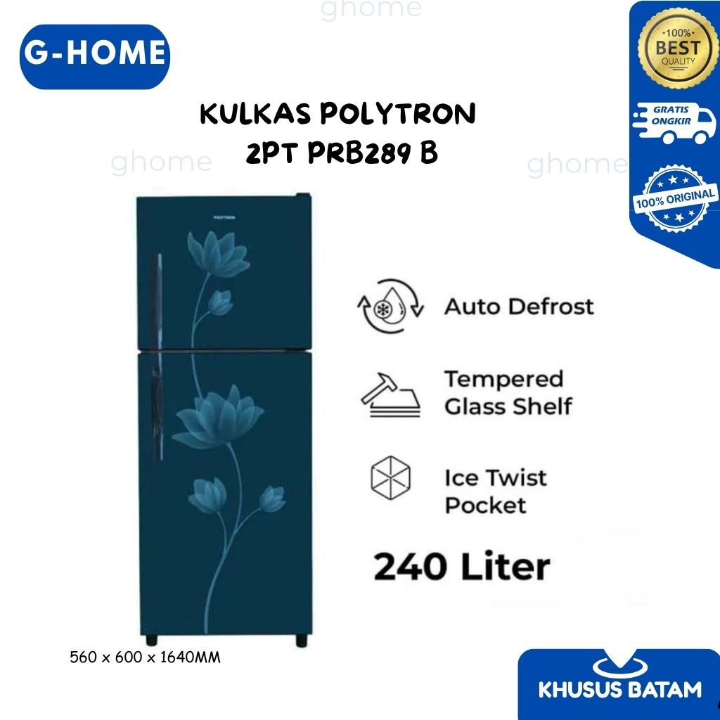 KULKAS POLYTRON 2PT PRB289 B