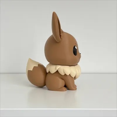 Mainan Pokemon Eevee 3D Printed 10cm | Figure Pokemon Eevee | Koleksi Figure Pokemon