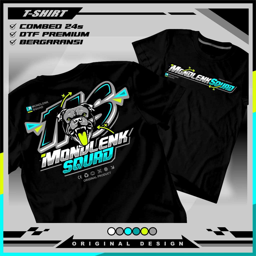 Kaos Distro Racing 100% Cotton Print DTF, kaos tongkrongan