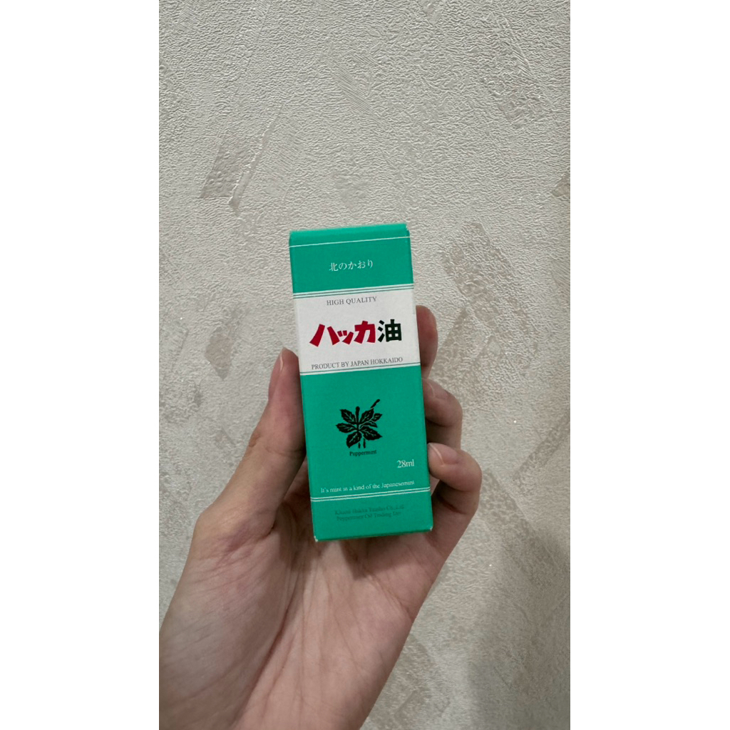 KITAMI HAKKA TSUSHO PEPPERMINT OIL  28ml 10ml 100% original jepang japan handcarry langsung sendiri