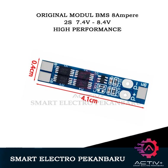 ORIGINAL BMS 2S 7.4V - 8.4V 8A MODUL 8AMPERE Li-ion Lithium Battery Charger Lion 18650 MODULE CAS CH