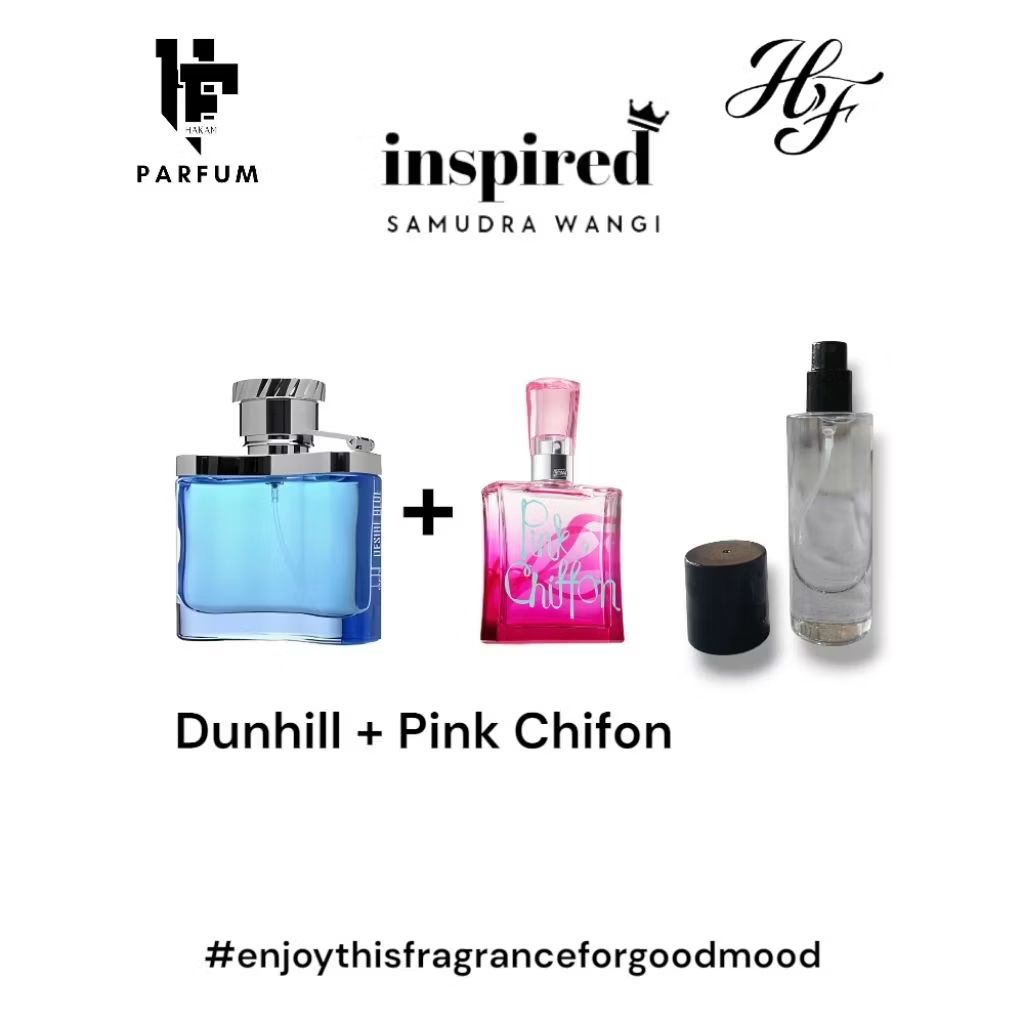 Parfum 30mil Refill - Parfum Mixing Dunhill Blue & Pink Chifon - Parfum Original Bibit Asli 100% - T