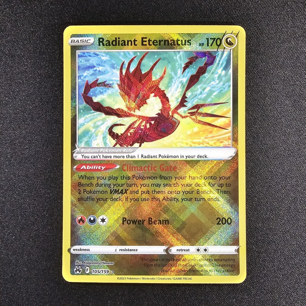 TCG Radiant Eternatus English HOLO 105/159 Kartu Pokemon Card Original