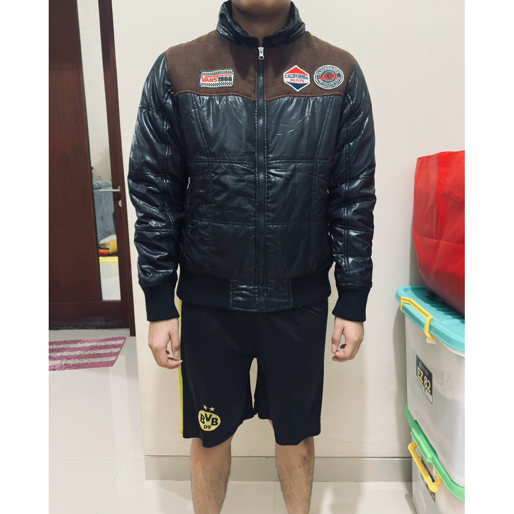 Vans Vintage Skater Hoodie Puffer Jacket Motor Original Preloved No Minus