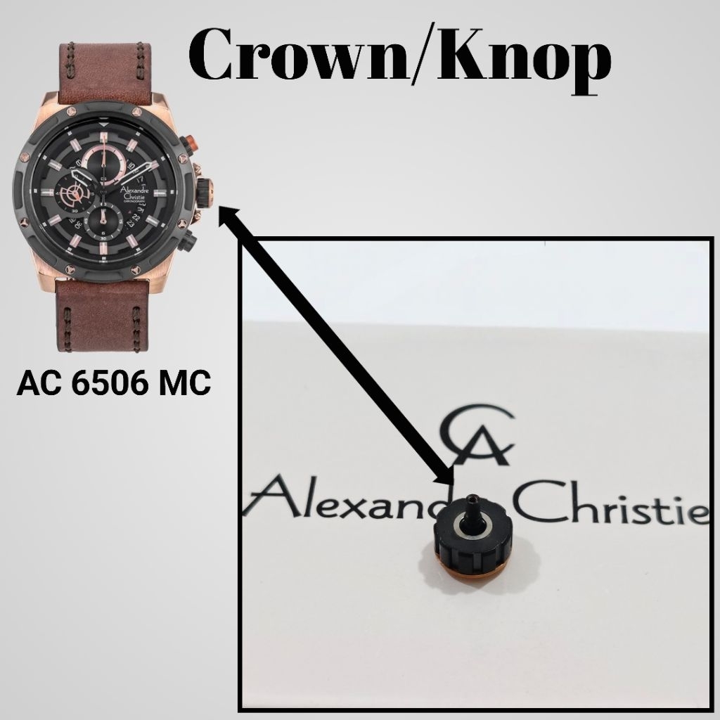 Crown Jam Tangan Alexandre Christie AC 6506 MC Original