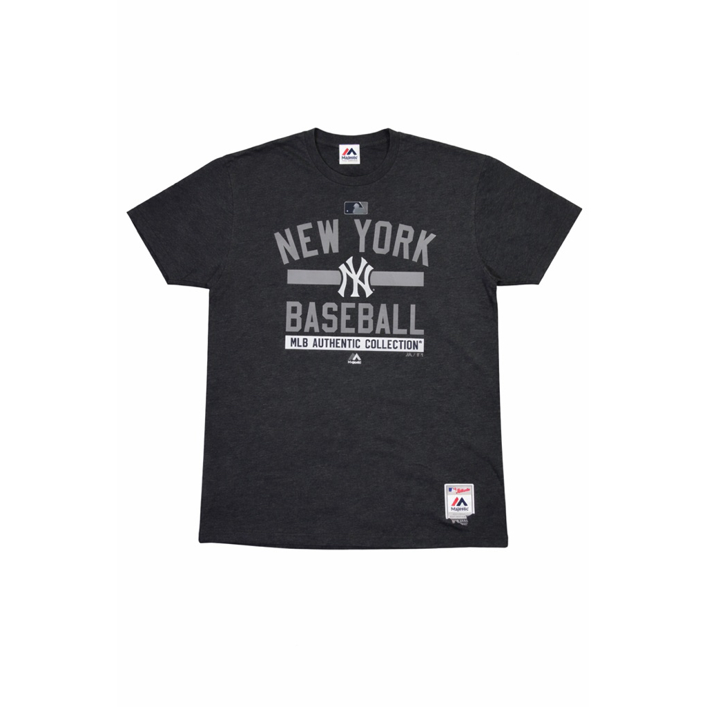 Kaos Pria Majestic New York Yankees MLB Authentic Abu Tua Original