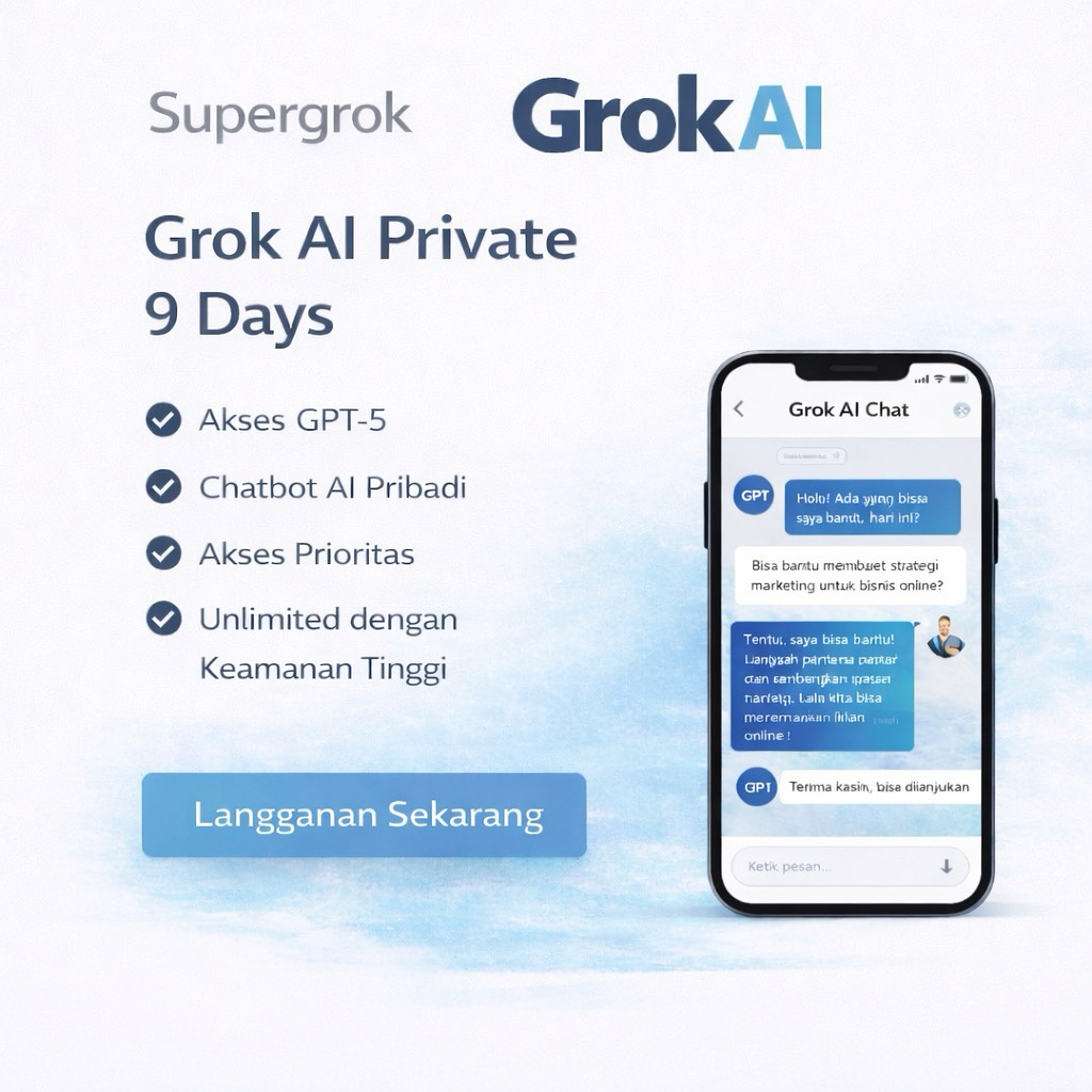 SuperGrok Ai 9 days private fullgaransi
