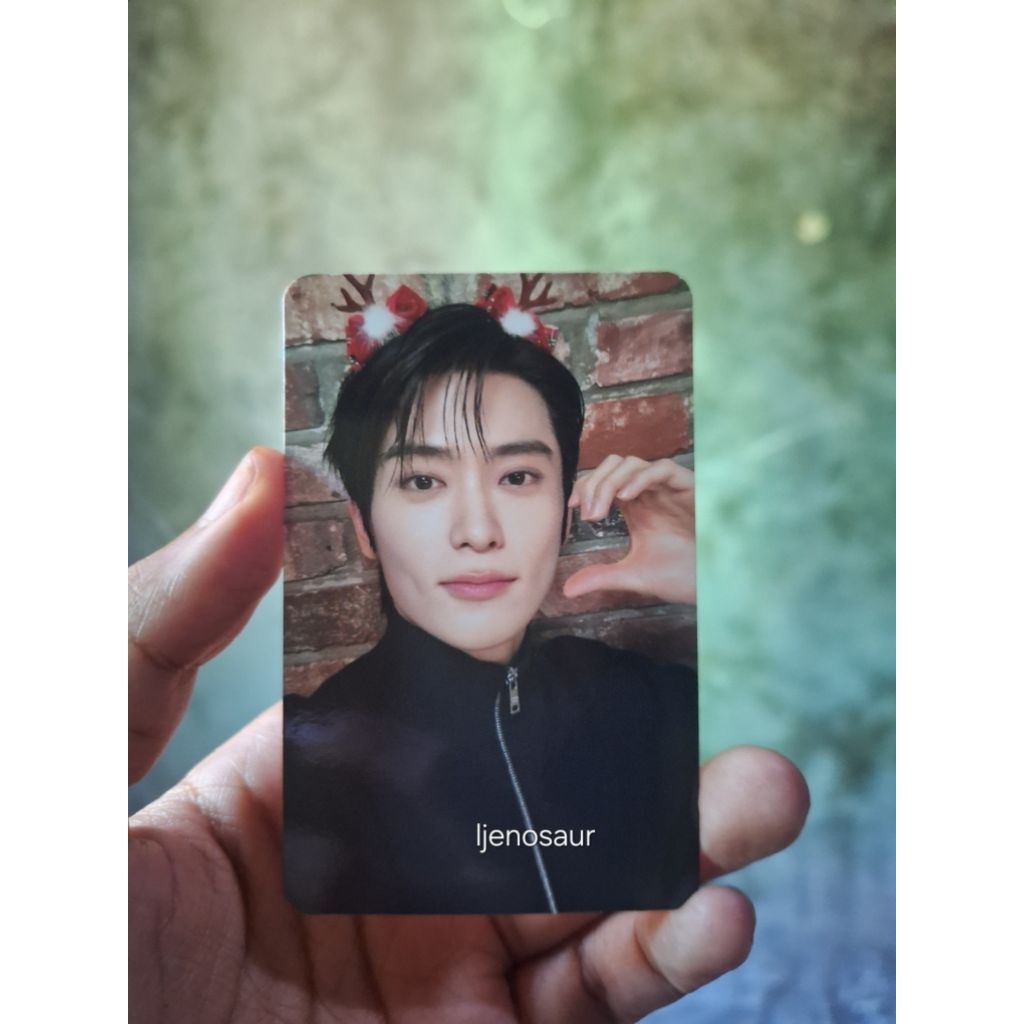 Jaehyun pink christmas trading card nct 127 pc photocard