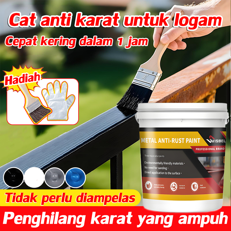 SVISBEL Cat Anti Karat 1000g Tahan Karat 30 Tahun Anti Korosi Pembersih Karat Logam Cat Besi Metalik