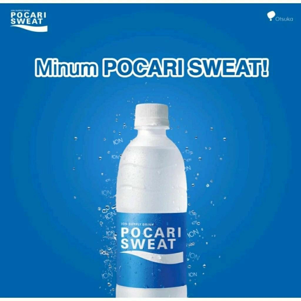 Minuman Isotonik Pengganti Ion Tubuh Pocari Sweat Botol Kecil 350ml 1 Dus - 24 Botol