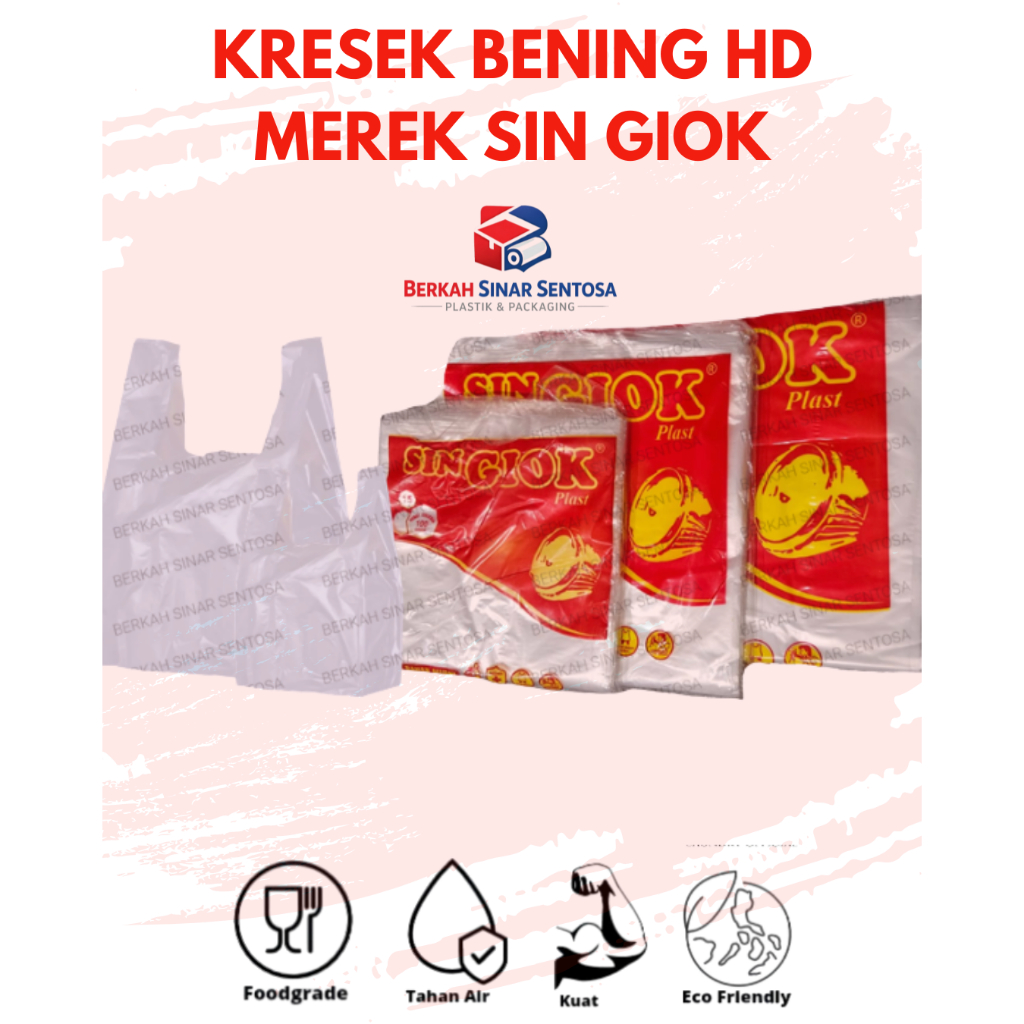 KANTONG PLASTIK HD KRESEK BENING / PLASTIK PUTIH BENING 15 19 24 / KANTONG ASOY / KRESEK TRANSPARAN