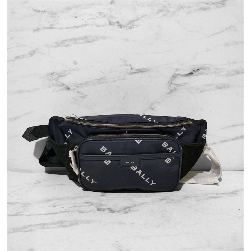 Bally Co de Belt Bag / Bumbag Nylons Blue White