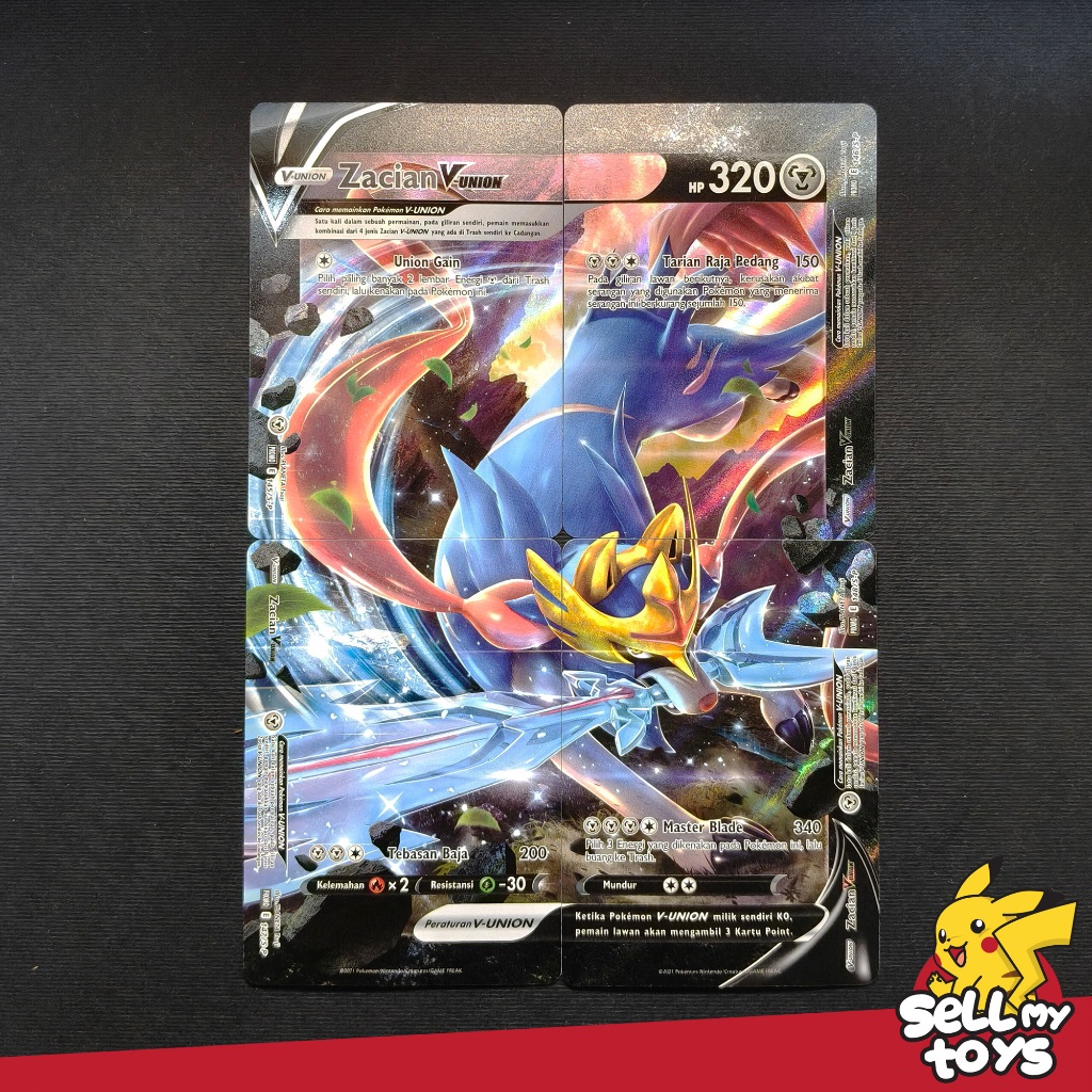 POKEMON TCG Indonesia - V union Zacian